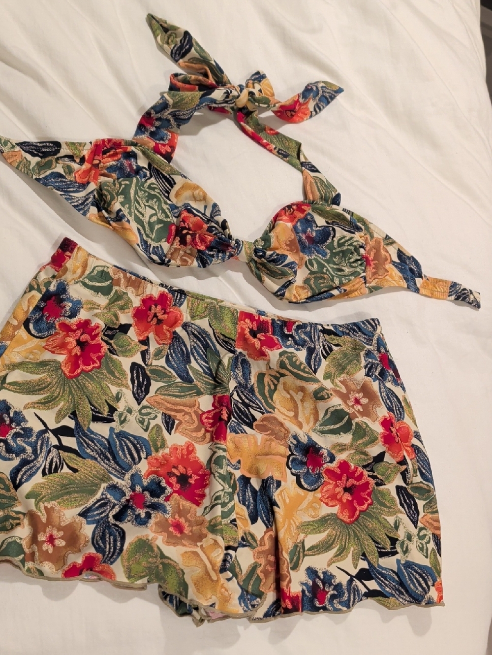 Jantzen Vintage Floral Two-Piece Swim Set